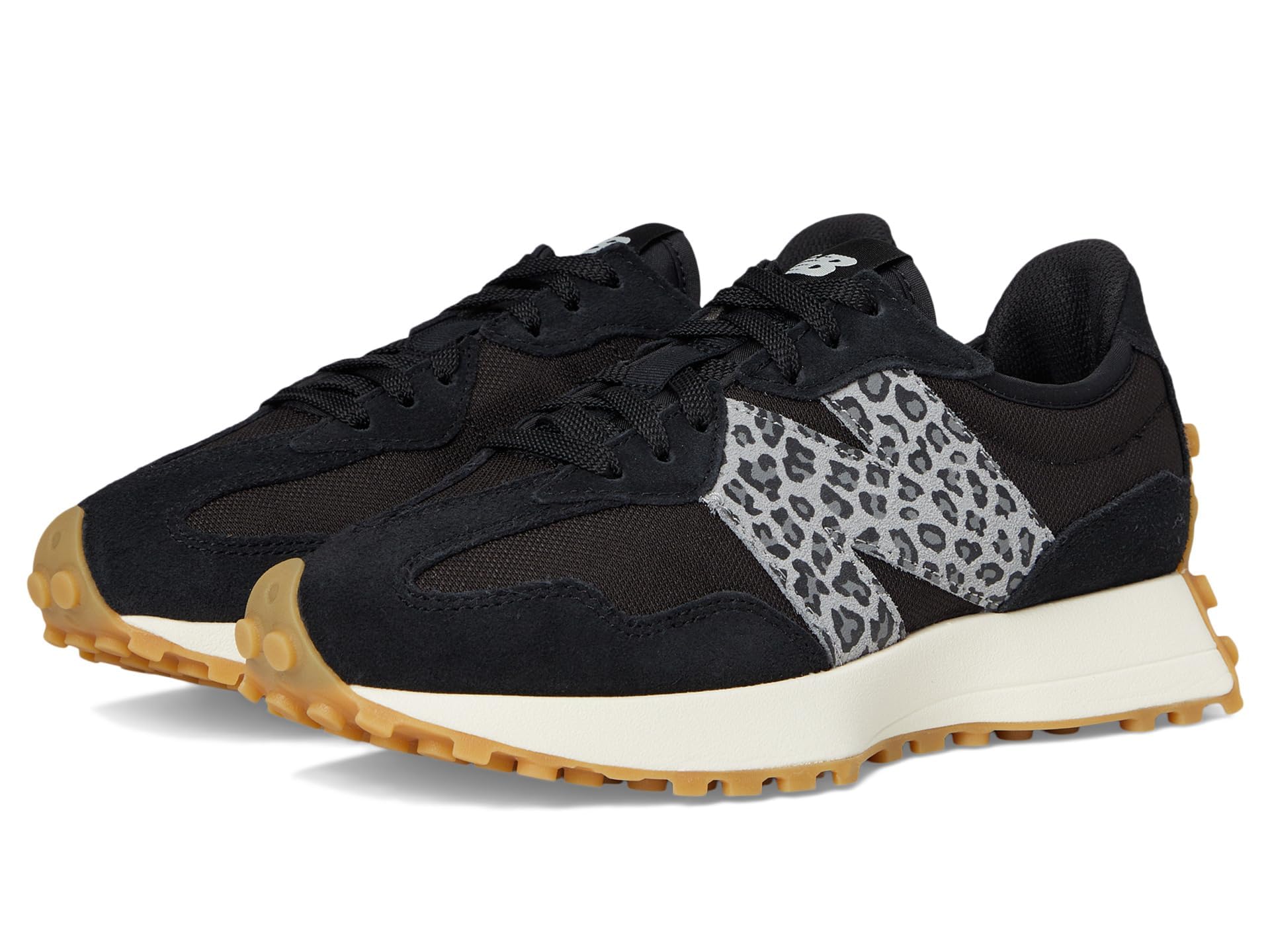 New Balance Women's 327 Black/Black 10.5 Medium Image