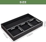 GORESE Leather Valet Tray - Organiser Box for Keys, Coins, Jewellery view 2