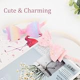 DRESHOW 6 Pack Girls Glitter Bow Headbands Heart Star Toddler Teen Hairband view 5
