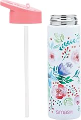 Smash Stainless Steel Drink Bottle 750ml Pink with Sipper Lid view 4