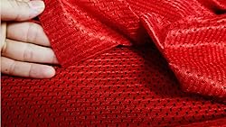 Pico Textiles 1 Yard – Red Polyester Football