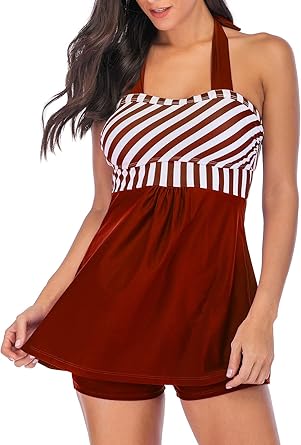 plus size 2 piece swim dress