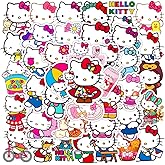 for Hello Kitty Stickers Girls,Kids,Teens,Adults[50 Pcs]Waterproof Cute Aesthetic Vinyl Stickers for Laptop,Skateboard,Hydrof