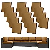 14 Pcs Stretch Patio Cushion Covers Outdoor Cushion