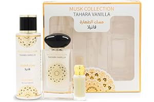 Gulf Orchid Musk Tahara Gift Set - [Body Mist, EDP Perfume, Musk Oil] - Available in 4 different scents (Vanilla)