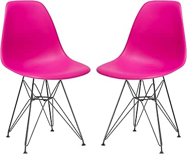 Amazon.com - Poly and Bark Padget Side Chair in Black ...