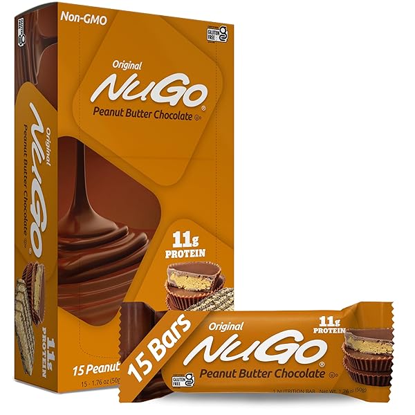 NUGO PROTEIN BAR, PEANUT BUTTER, 11G PROTEIN, GLUTEN...