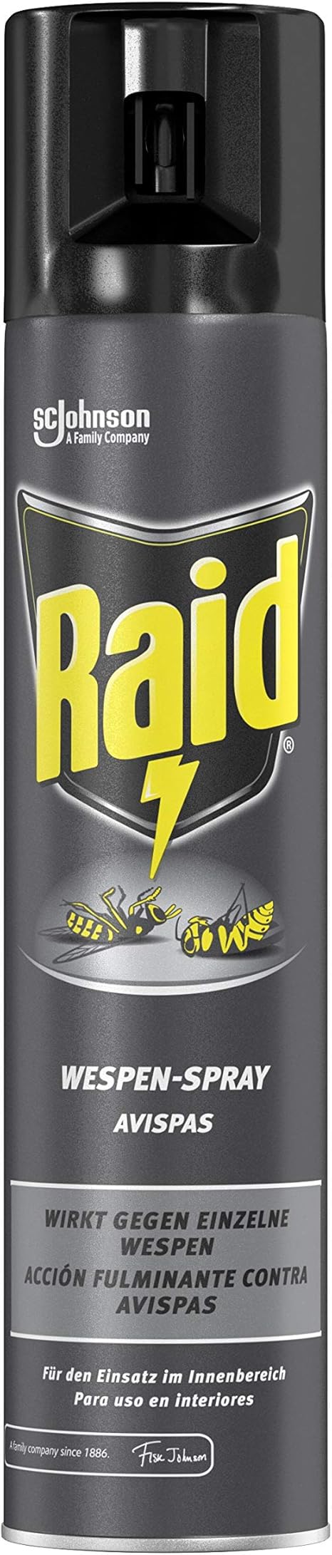 Raid Paral Wespen Spray Zur Bekampfung Einzelner Wespen Im Innenbereich 1er Pack 1 X 300ml Amazon De Drogerie Korperpflege