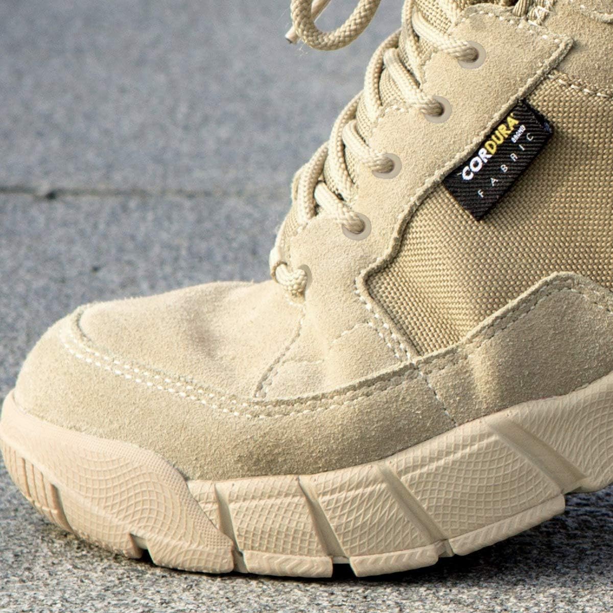 FREE SOLDIER Men's Tactical Boots 6 Inches Lightweight Breathable Military Boots for Hiking Work Boots: Sports & Outdoors