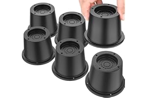 USION 6 Pack Furniture Risers Black Bed Risers 2.3 inch, Bed Lifts Risers for Couch, Desk,Sofa, Heavy Duty Bed Frame Risers Table Leg Extenders Supports Up to 3000 Lbs