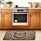 Decorative Kitchen Floor Mat Abstract Cat Texture(004) Non-Slip Washable Farmhouse Laundry Room Rug 48