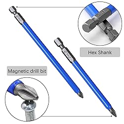 Piutouyar 7Pcs Magnetic Anti-Slip Drill Bit, PH2