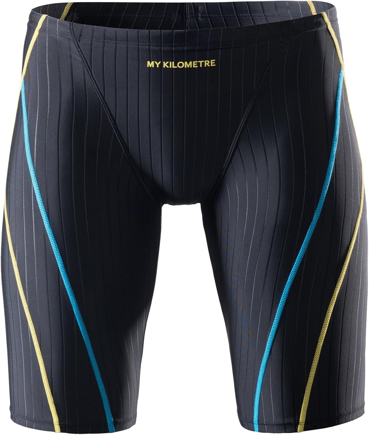 MY KILOMETRE Jammer Swimsuit Mens Solid Swim Jammers Endurance Long Racing Training Swimsuit: Clothing