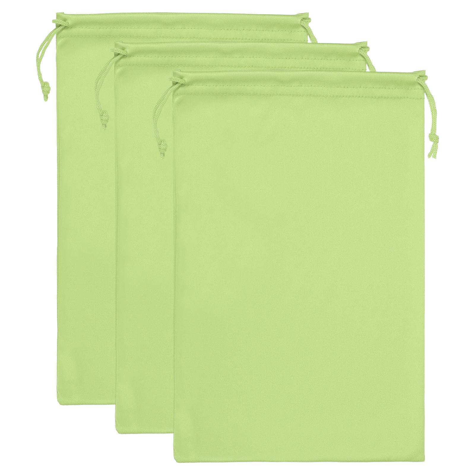 PATIKIL Ski Goggle Bag, 3 Pack Soft Microfiber Snow Goggles Protective Storage Case Sleeve Drawstring Pouch for Camera Lenses, Sunglasses, Eyeglasses, Green