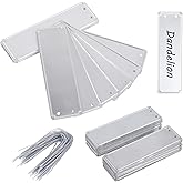 Metal Plant Labels, Aluminum Plant Tags, Aluminum Plant Label for Seedlings Garden Tree, Double Sided Write on Labels for Outdoor, Waterproof Metal Tags（50 Pcs）