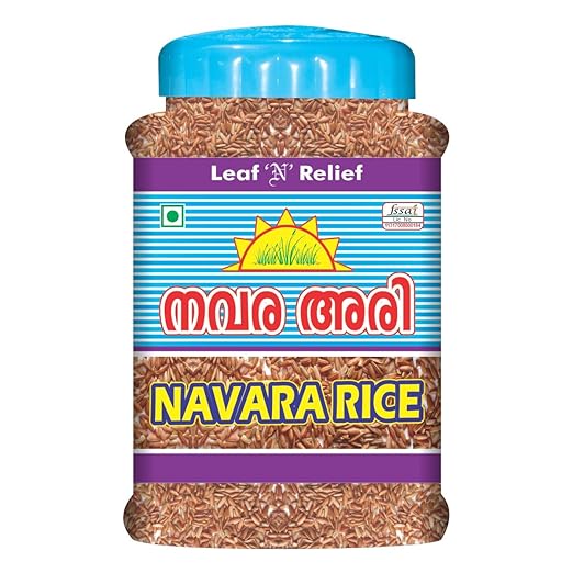 Leaf N Relief Navara Rice 1 kg (BOTTLE) Njavara Rice Amazon.in
