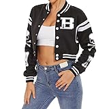 ACEFAST INC Womens Varsity Jacket Long Sleeve