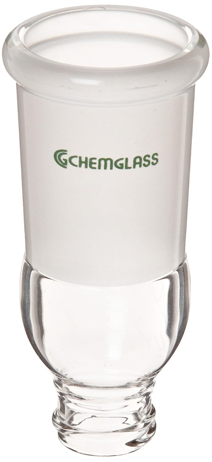 Chemglass CG131812 Glass Rotary Evaporator Vial Adapter, 29/42 Joint