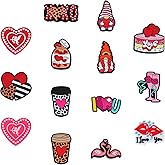 WEWAYSMILE 14 pcs Silicone Focal Beads Bulk Valentine's Day Silicone Beads Funny Silicone Beads for Shaped Pens Beads Used for DIY to Make Various Handicrafts Beaded Pen Lanyards Etc(Valentine's Day)