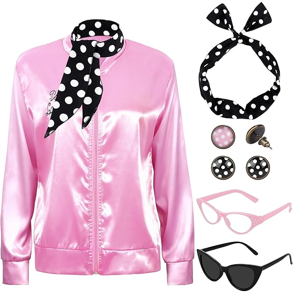 Amazon.com: Fun Costumes Authentic Pink Ladies Jacket Grease Costume for Women Officially Licensed | Rizzo, Frenchy, Jan, Marty, Sandy X-Large Bundle : Clothing, Shoes & Jewelry Amazon.com: Fun Costumes Authentic Pink Ladies Jacket Grease Costume for Women Officially Licensed | Rizzo, Frenchy, Jan, Marty, Sandy X-Large Bundle : Clothing, Shoes & Jewelry