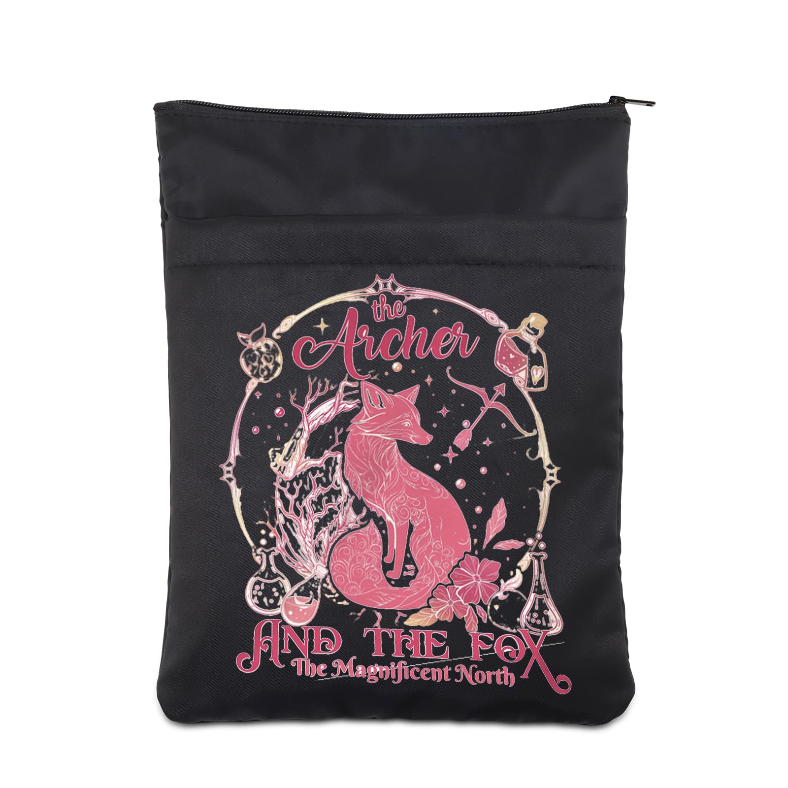 AKTAP The Archer and The Fox's Book Sleeve Fantasy Books Gift Little Fox Bo-k Sleeves Romantasy Book Cover Bookish Reader Gift (Fox Book Sleeve)