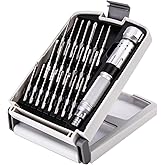 NANCH Small Precision Screwdriver Set for Electronics,22 in 1 Mini Screwdriver Set with 22 S2 Magnetic Screw Driver Bits and Extendable Handle,Repair Kit for Eyeglass Computer Laptop Watch Jewelers