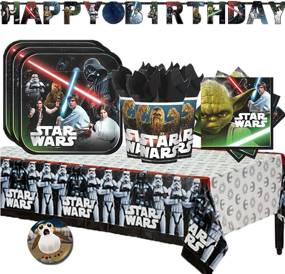 Star Wars Classic Party Supply Pack with Decorations for 16