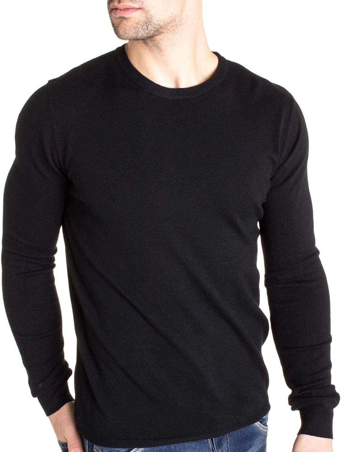 black jumper black jeans