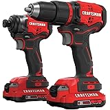 CRAFTSMAN V20 Cordless Drill Combo Kit, 2 Tool (CMCK210C2)