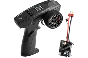 HAIBOXING 2.4GHz Radio Controller and Waterproof Receiver for 1/18 Scale RC Cars, HBX 2025 Upgrade Remote Control System, Compatible with HBX 18858 & 18859 RC Car Models(E970&E972)