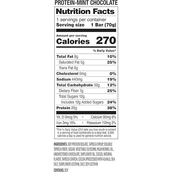 PROBAR ORGANIC MINT CHOCOLATE CORE BAR CASE, 2.46 OUNCE (PACK OF 12)