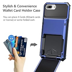 Vofolen Case for iPhone 8 Plus Case Wallet Card
