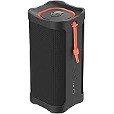Skullcandy Terrain XL Wireless Bluetooth Speaker - IPX7 Waterproof Portable Speaker, 18 Hour Battery, Nylon Wrist Wrap, True Wireless Stereo (Black)