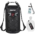 Piscifun Dry Bag, Waterproof Floating Backpack 5L/10L/20L/30L/40L with Waterproof Phone Case for Boating, Kayaking, Fishing