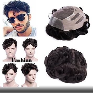 Amazon Com Virgin Human Hair Men Toupee Uncut Indian Hair Pieces
