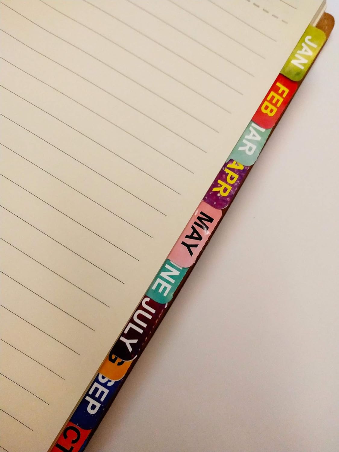 36 Durable Month Tabs for Planner Colorful Monthly Adhesive Tabs 112