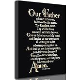 Christian Bible Canvas Wall Art Inspirational Prayer Scripture Motivational Quotes Painting Picture Wall Decor Poster Print Artwork for Living Room Bedroom Office Home Decoration