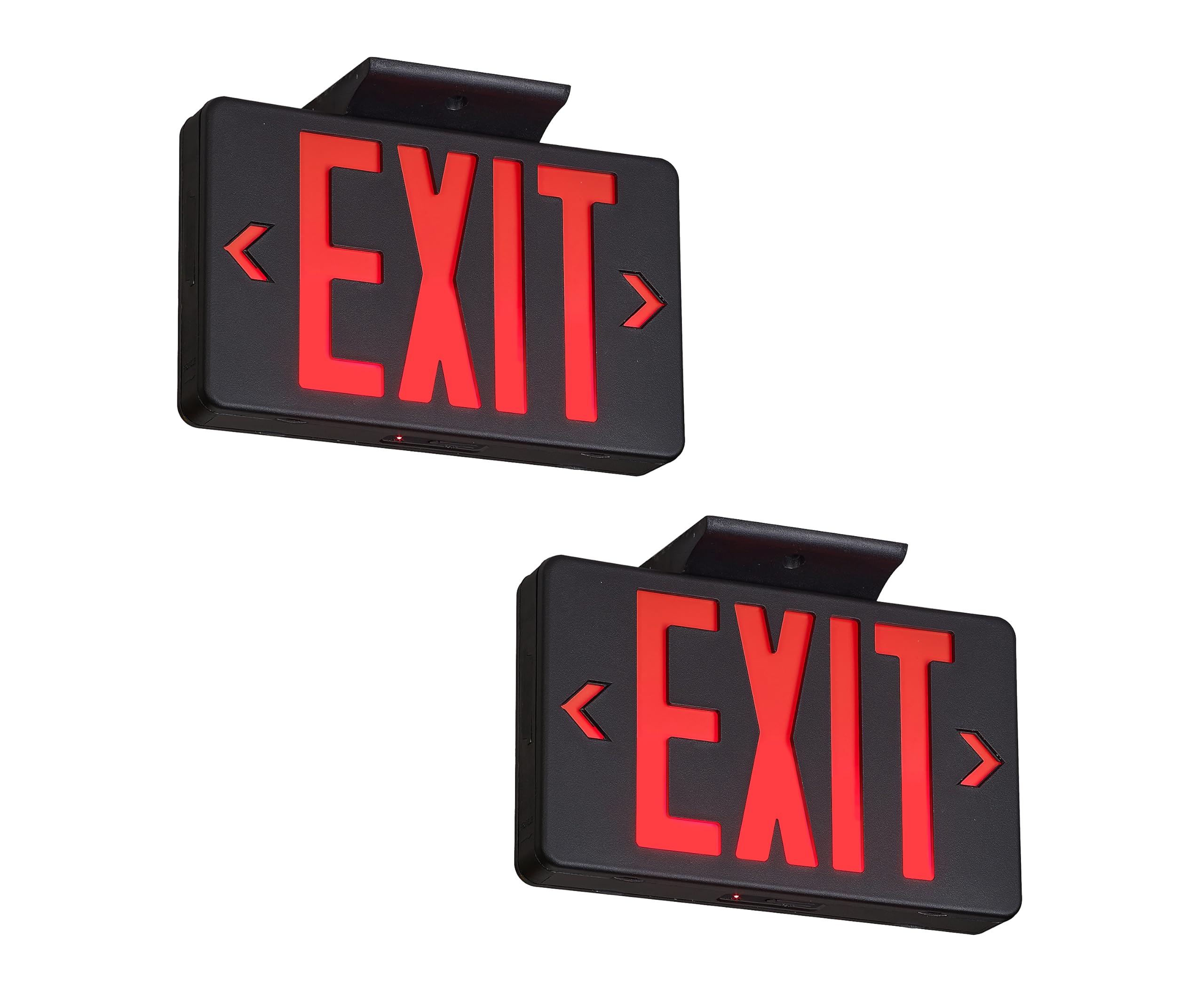 TANLUX Black Exit Sign, LED Emergency Exit Light