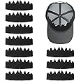 YUXIANLB Black Baseball Caps Inserts Flexible Washable Reusable Hat Felt Shapers, Hat Sweat Liner Cap Fitter Inserts