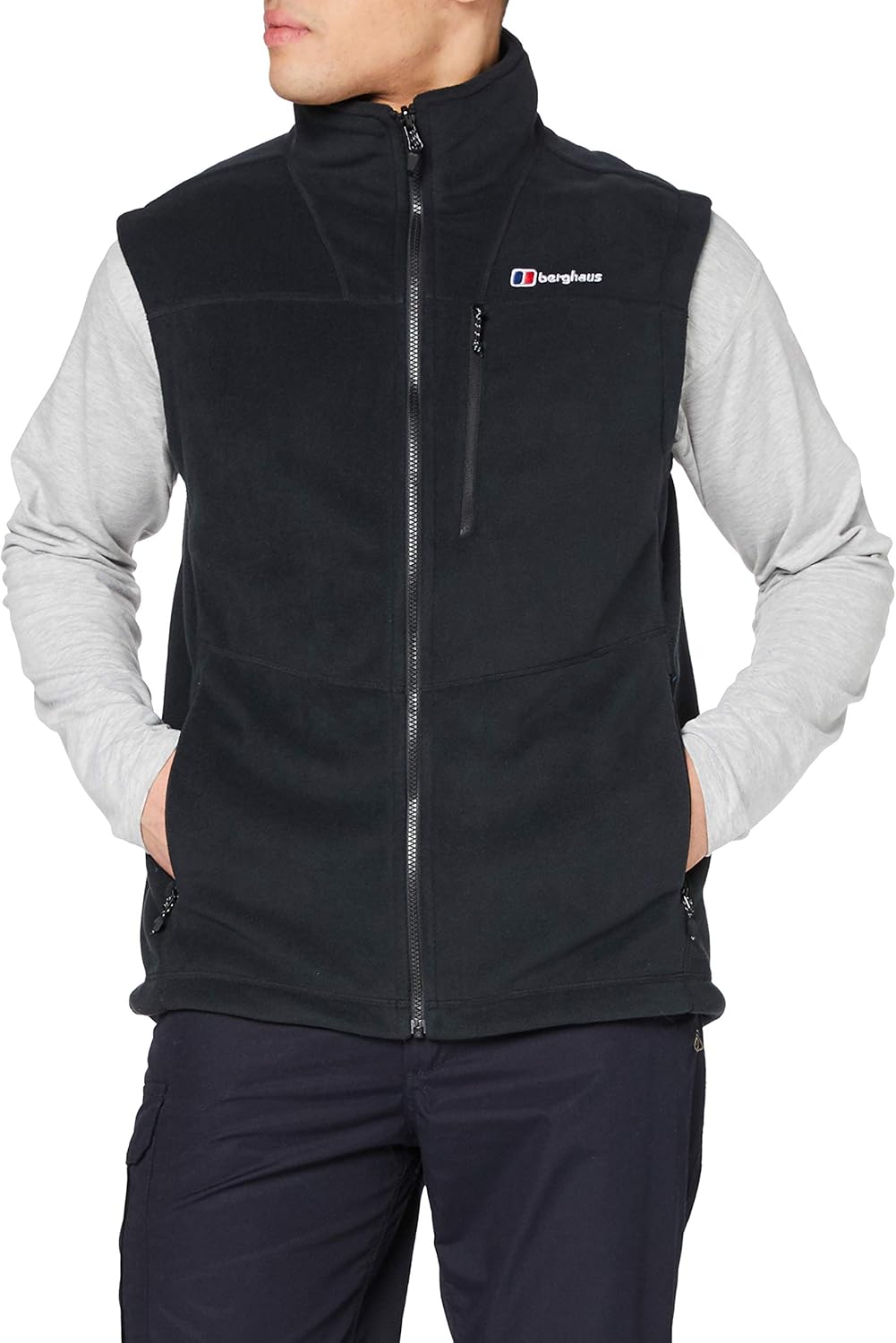 berghaus mens arnside full zip fleece jacket black