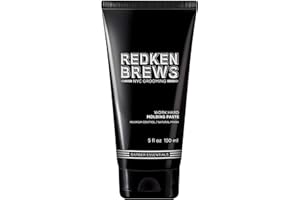 Redken Brews Molding Paste For Men For all Hair Types - High Hold & Maximum Control, Natural and Matte Finish, Sulfate-Free