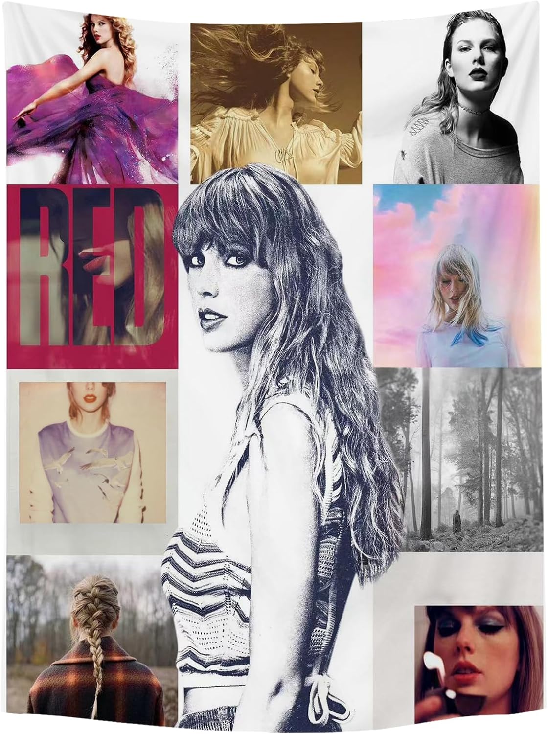 Tapestries - FOOFUM Singer Music Album Tapestry 5x3Ft, Gift Tapestry for Country Music Lovers, Suitable for Wall Decoration in College Dormitory Bedroom and Living Room