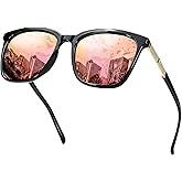 SIPHEW Oversized Square Sunglasses for Women|Lightweight Fashion Sunglasses 100% UV400 Protection|Trendy Mirrored Shade