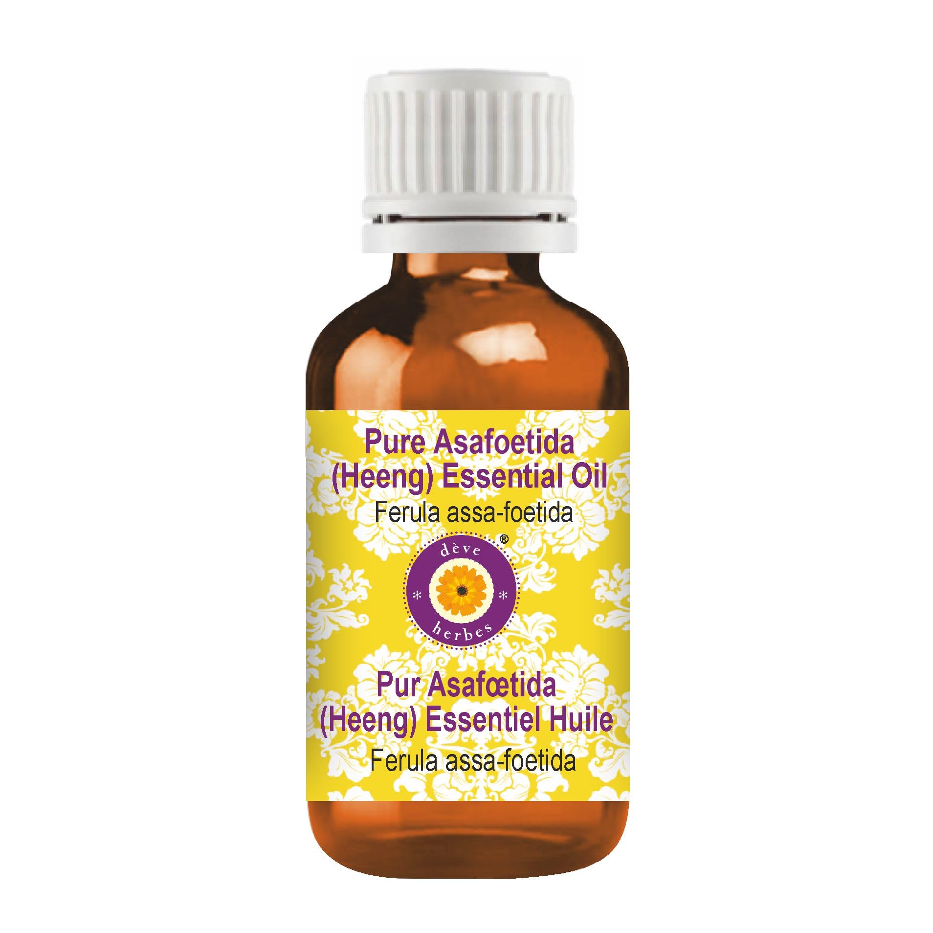Deve Herbes Pure Asafoetida (Heeng) Essential Oil (Ferula assa-foetida) Steam Distilled 5ml (0.16 oz)