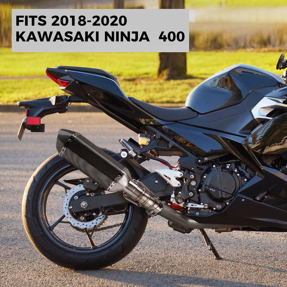 Kemimoto Muffler Exhaust Baffle Compatible with Ninja 400 Z400 2018 2019 2020