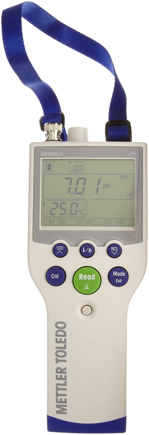 Mettler Toledo SG2 SevenGo Portable pH Meter, 0.00 To 14.00 pH Range Science Lab Ph Meters