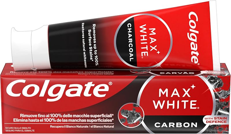 Max White Carbón Pasta de Dientes 4x75ml