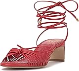 Vince Camuto Women's Lory Heeled Sandal, Salsa, 9