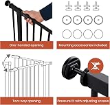 hauck Open N Stop 2 Black Pressure Fit Baby Gate 75-80 cm view 5