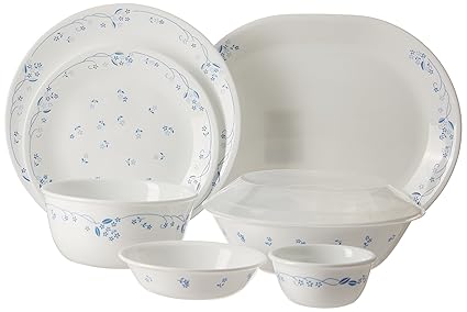 Corelle Livingware Provincial Blue Dinner Set, 30 -Pieces